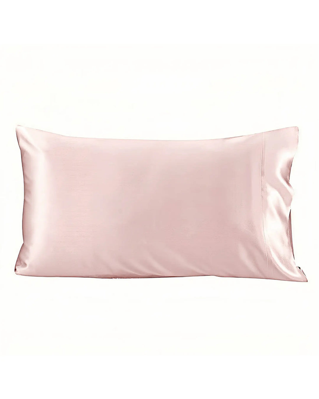 The New Arrival 22 Momme Silk Pillowcase Envelope from SusanSilk in light pink sits elegantly on a white background.