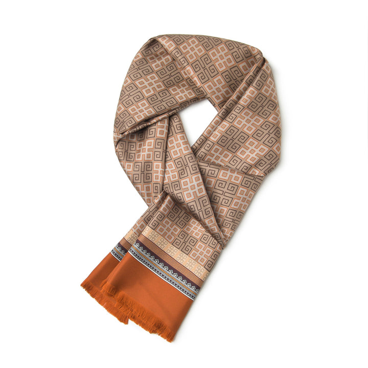 Men's Silk Twill Scarf - Harmony Rhyme Series