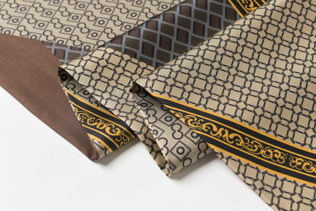 Luxurious Men's Silk Twill Scarf -Gentleman Gray - SusanSilkoblong_scarf_for_men