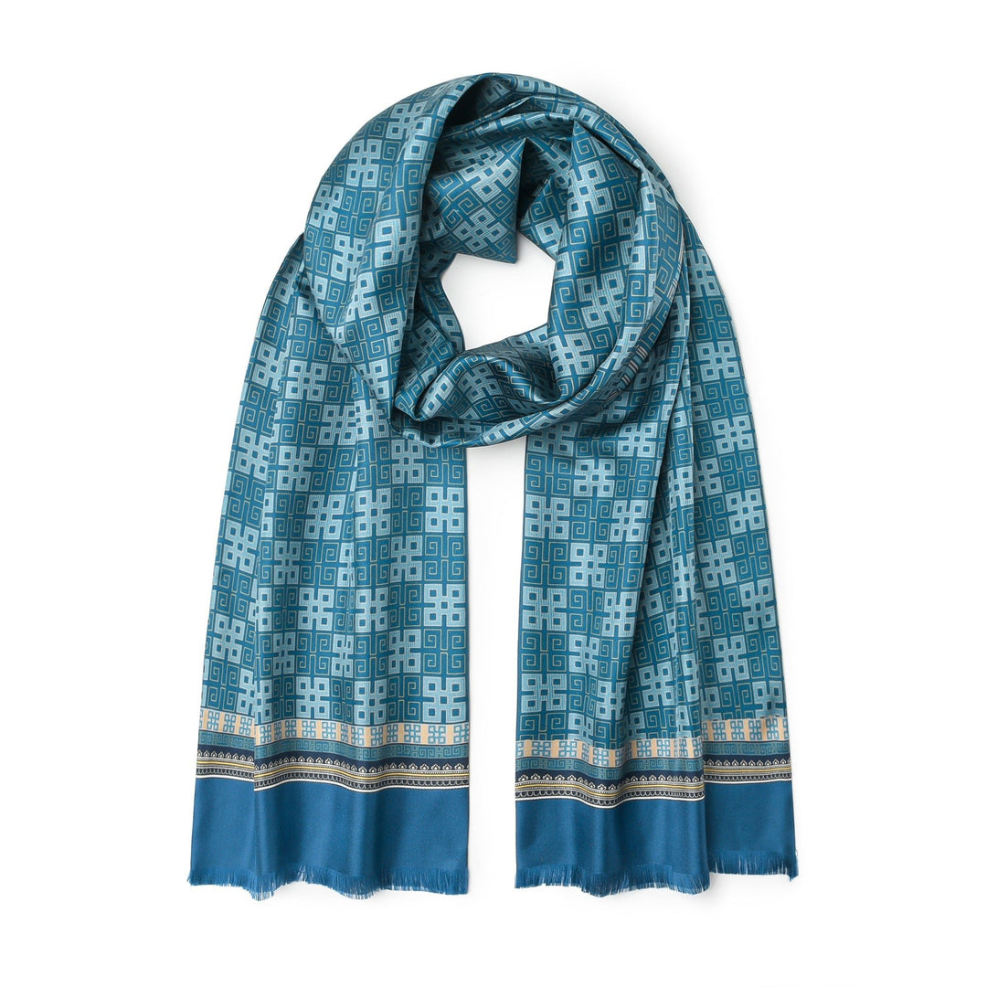 Men's Silk Twill Scarf - Harmony Rhyme Series