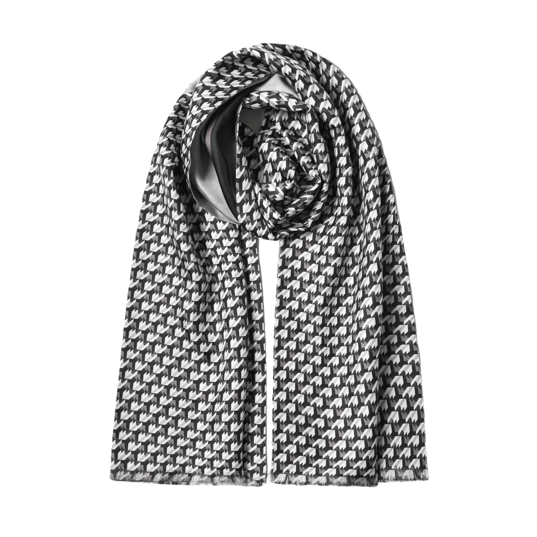 Luxurious Men's Silk Twill Scarf -Greenish BrownSusanSilkoblong_scarf_for_men