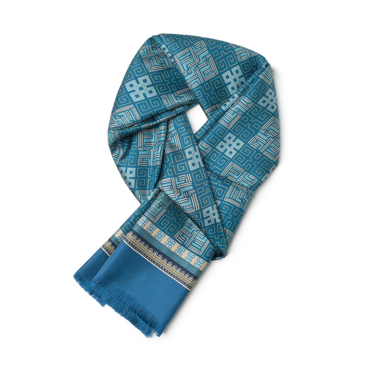 Men's Silk Twill Scarf - Harmony Rhyme Series