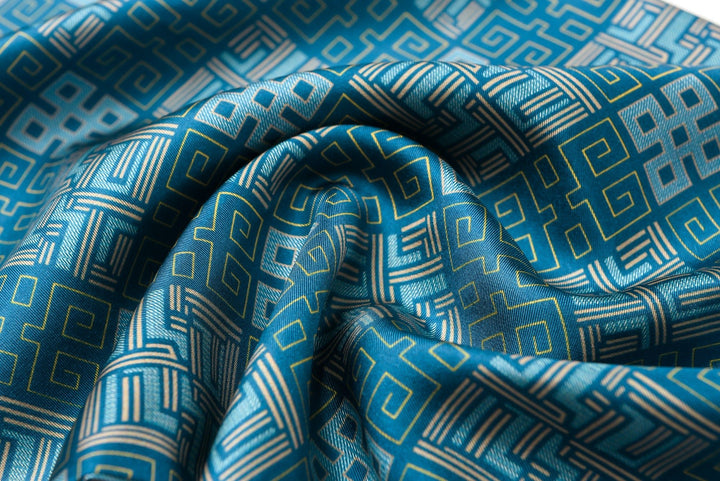 Men's Silk Twill Scarf - Harmony Rhyme Series