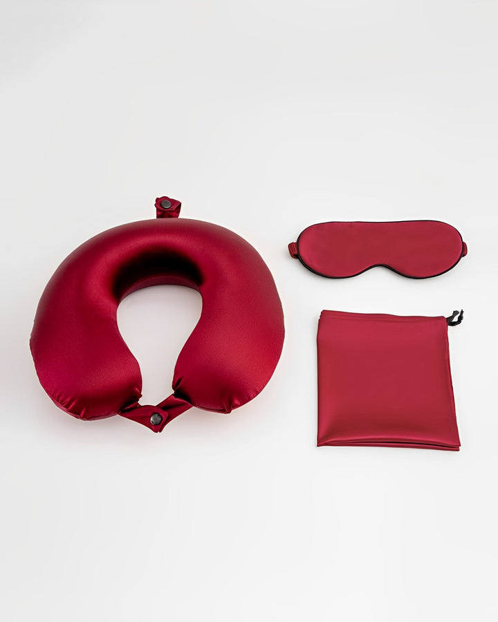 19 Momme Silk U-Shaped Pillow Travel Set - SusanSilk