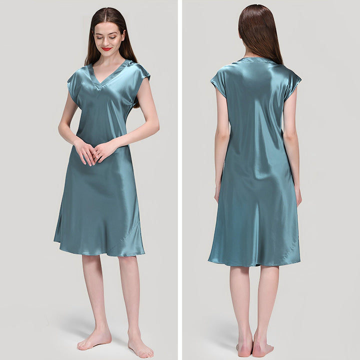 22 Momme Natural Silk Nightgown - SusanSilk