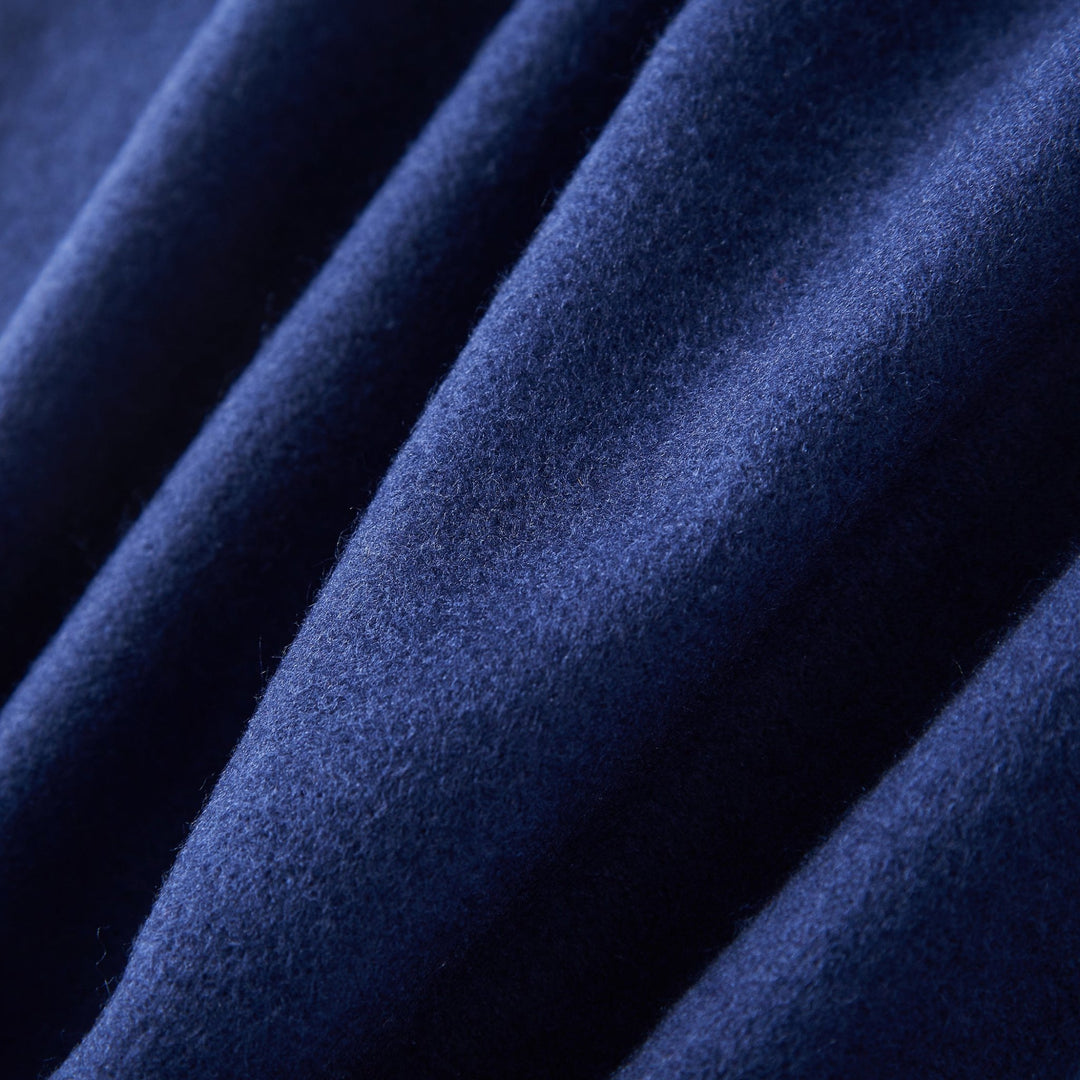 Close-up image of folded Cross Pattern Long Silk Brushed Scarf by SusanSilk, showcasing its soft texture and smooth surface.