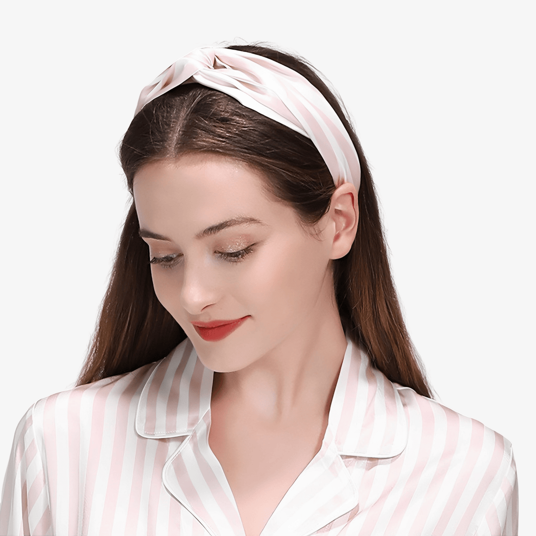 Mulberry Silk Criss Knot Headband - SusanSilk