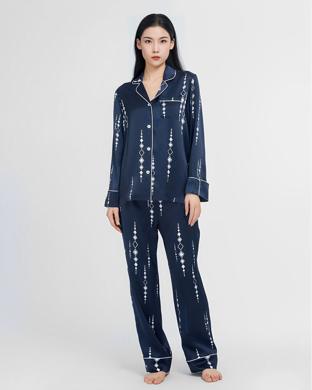 Serendipity Pure Silk Pajama - Lace Trimmed  Silk pajamas women, Silk  pajamas, Pajamas women