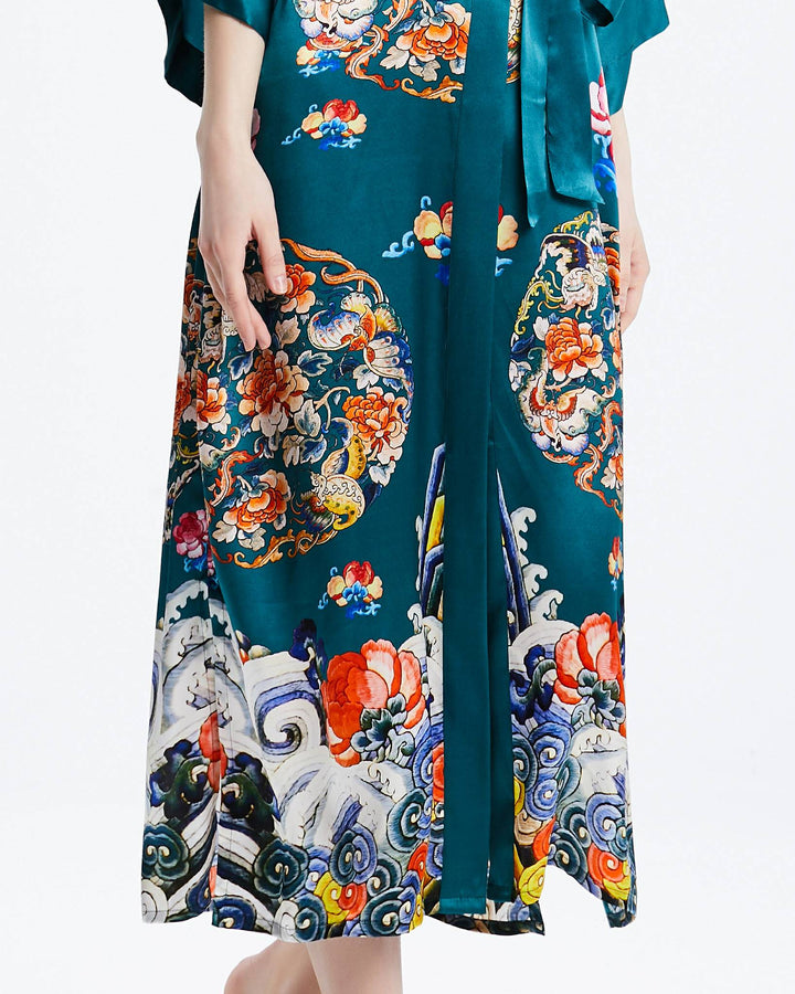 Silk Kimono Wheel of Fortune Style - SusanSilk
