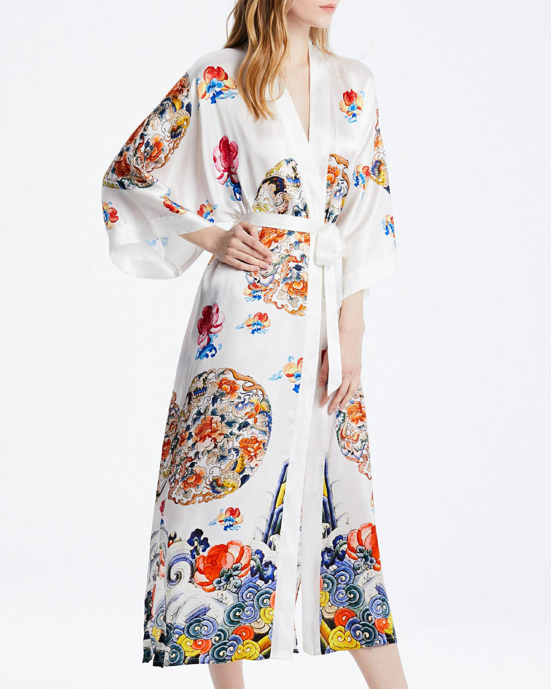 Silk Kimono Wheel of Fortune Style - SusanSilk